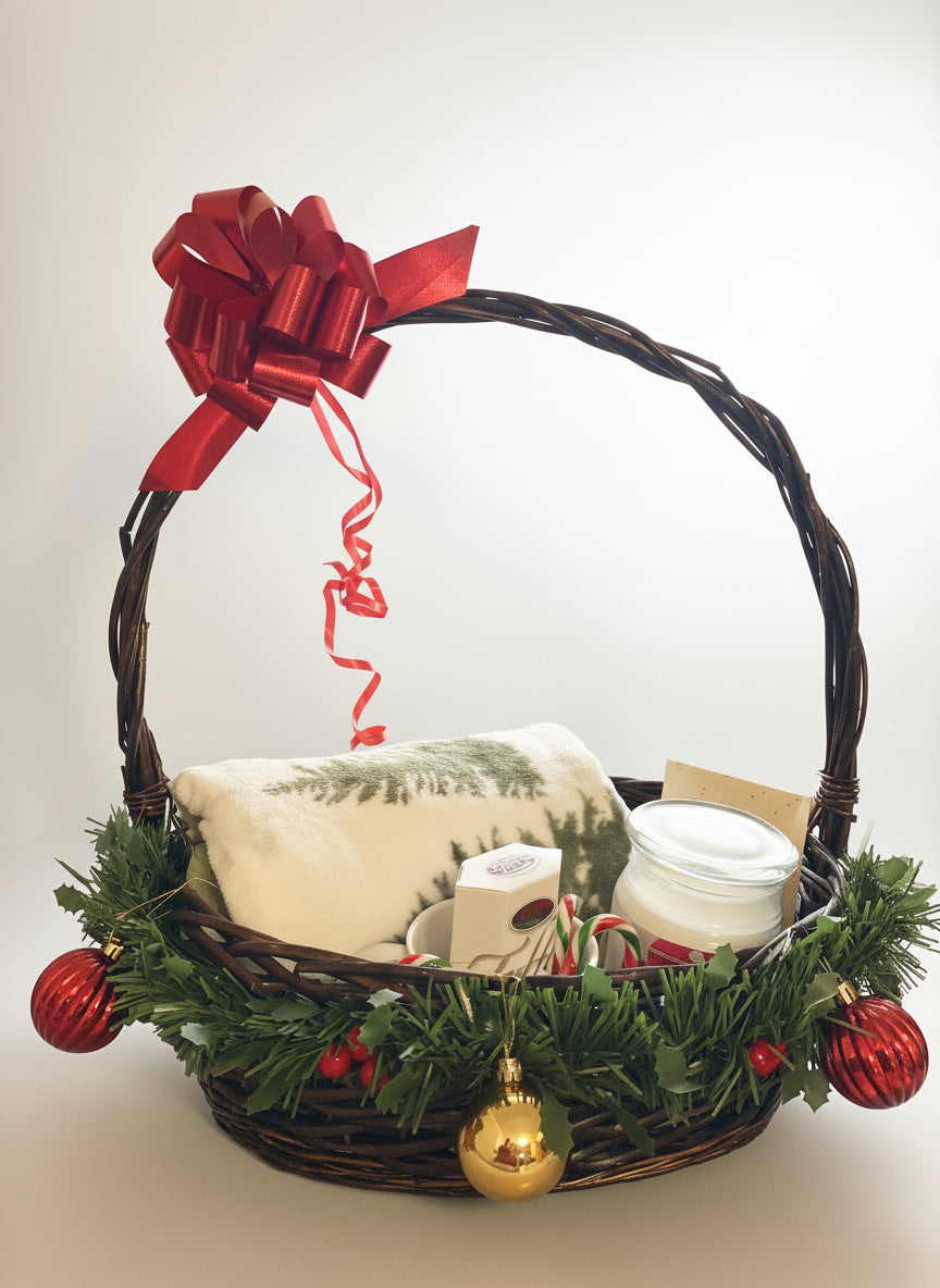 Christmas Gift Basket - Green Theme