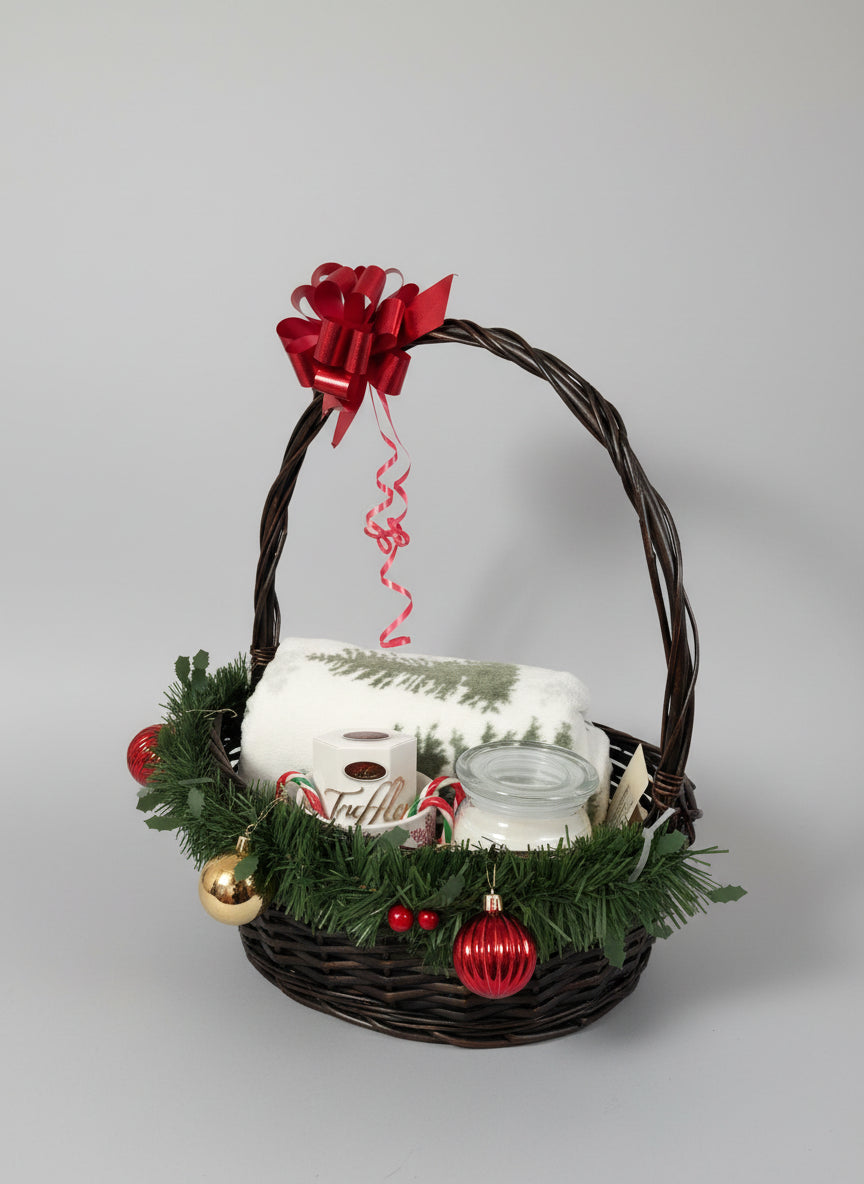 Christmas Gift Basket - Green Theme