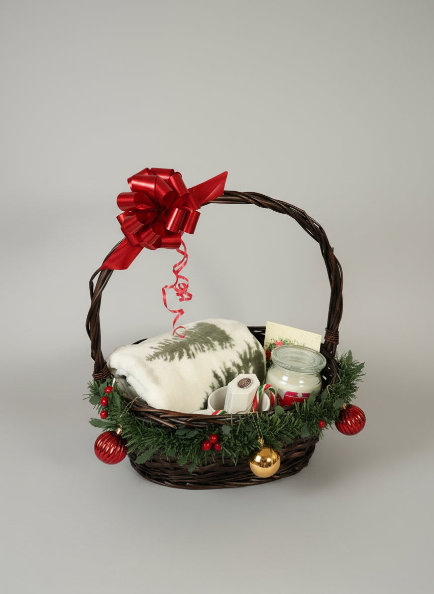 Christmas Gift Basket - Green Theme