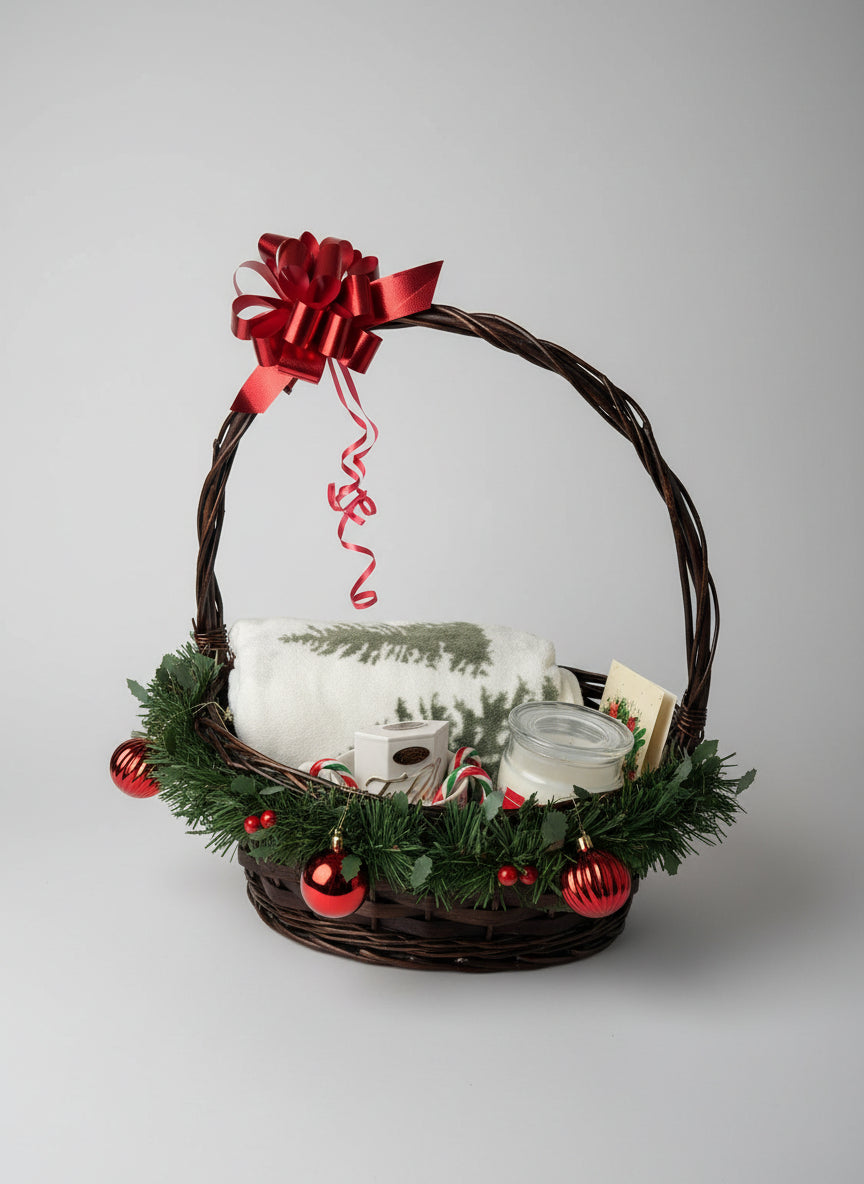 Christmas Gift Basket - Green Theme