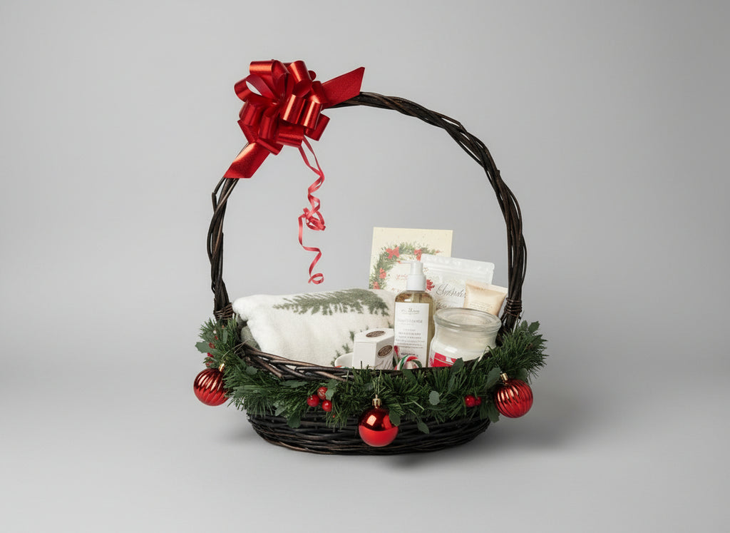 Christmas Gift Basket - Green Theme