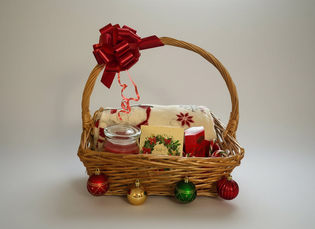 Christmas Gift Basket - Red Theme