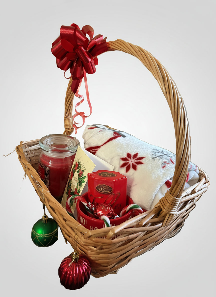 Christmas Gift Basket - Red Theme