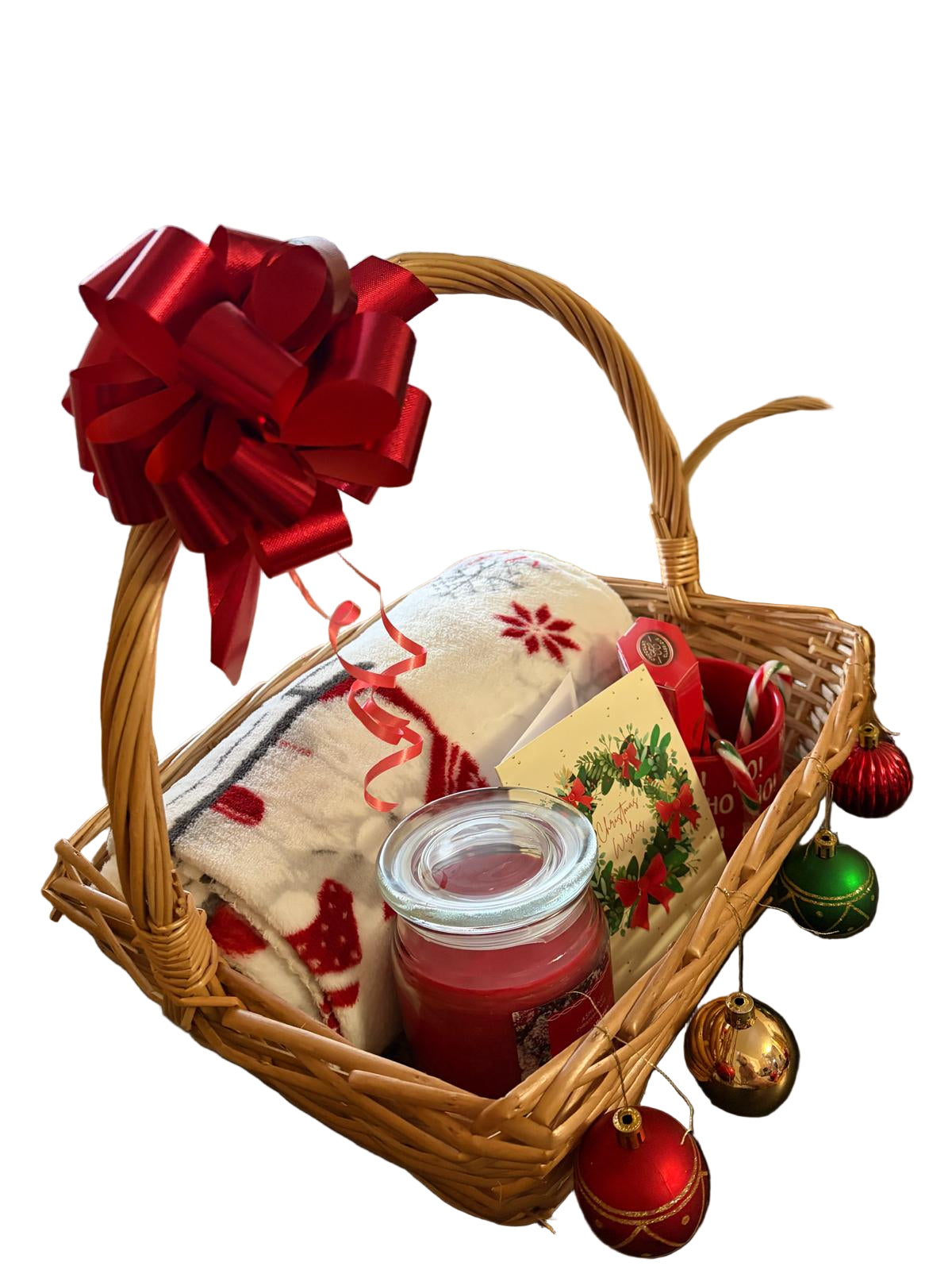Christmas Gift Basket - Red Theme